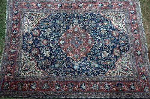 Antique Persian Tabriz Carpet all natural dyes