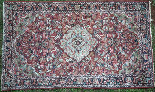 Antique Sarouk Mahal Persian Rug