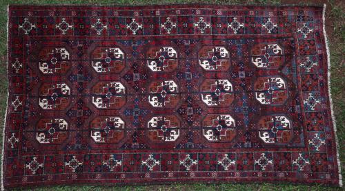 Old Baluch Persian or Afghan tribal rug Tekke gul