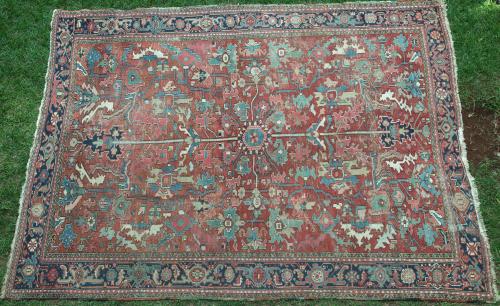 Antique Heriz Persian Carpet