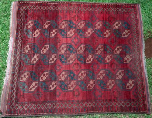 Antique Afghan Ersari Carpet