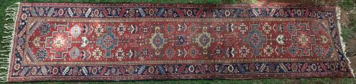 Old or antique Heriz Persian Runner