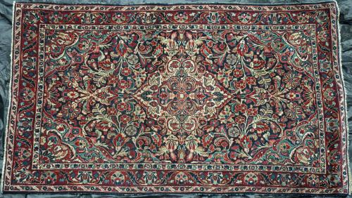 Antique Sarouk Mahal Persian Rug