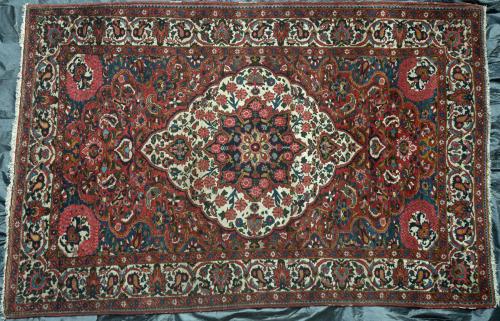 Antique Bachitari Persian tribal rug