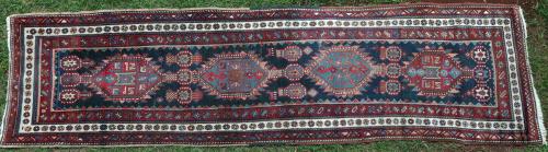 Antique Kazak Caucasian Runner