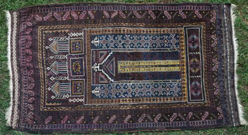 Baluch Afghan Prayer Rug