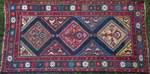 Antique Karabagh Caucasian Rug