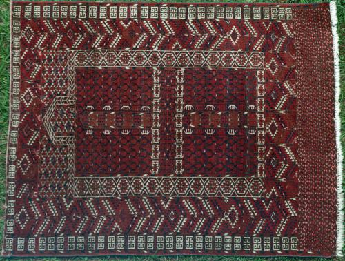 Antique Hatchlu Ensi or Engsi Turkoman rug