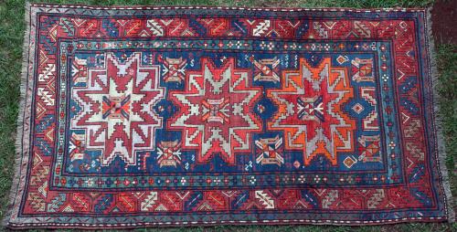 Antique Lesghi Caucasian Rug