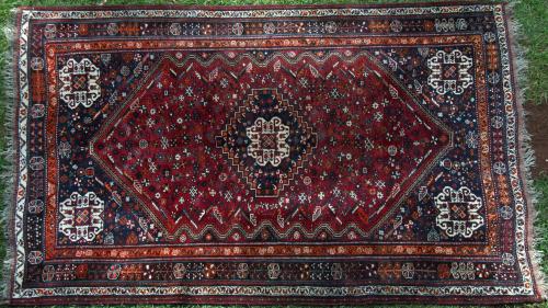 Old Qashqa'i or Shiraz tribal rug