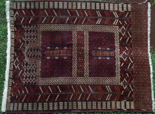 Antique Tekke Ensi or Hatchelu tribal Rug