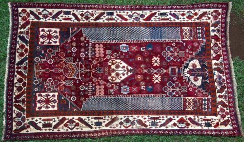 Old Qashqa'i Tribal Persian Rug