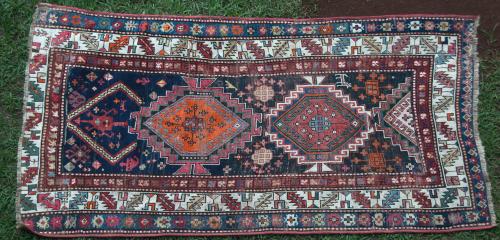 Caucasian Antique Kazak Tribal Rug