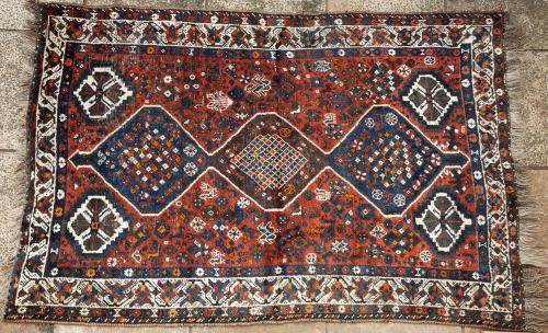 Old Shiraz Qashqa'i Persian tribal rug