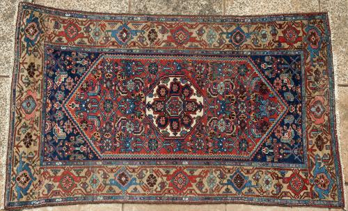 antique Kurdish Bijar Persian tribal rug