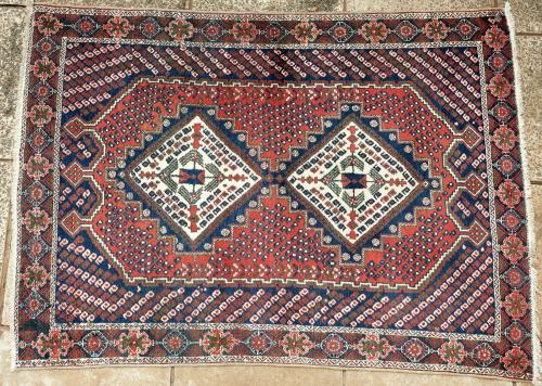 Old Afshar tribal Persian rug