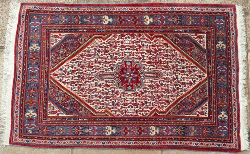 Old Senneh Kurdish woven Persian rug