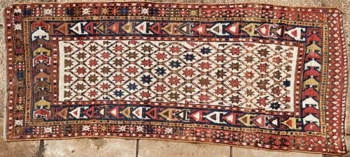 Antique Caucasian Armenian Kazak tribal rug