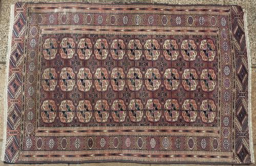 Antique Tekke Turkoman tribal rug