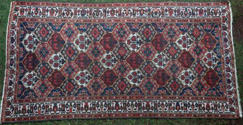 Antique Bachitari Persian tribal rug