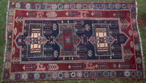 Antique Fashralo Kazak Caucasian Rug