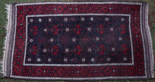 Antique Baluch Khorrassan Persian tribal rug