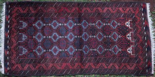 Old Baluch Afghan or Persian tribal rug