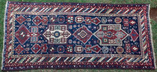 Antique Fachralo Kazak Caucasian Rug