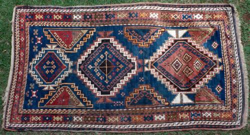 Antique Moghan or Kazak Caucasian rug