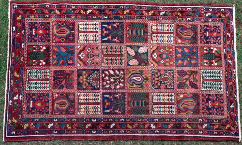 Old to antique Bachtiari tribal Persian rug