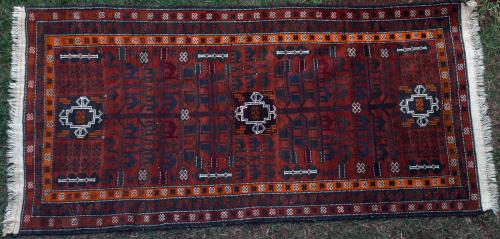 Old Baluch Afghan or Persian tribal rug