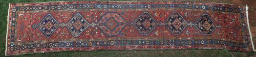 Antique Karabagh Caucasian runner