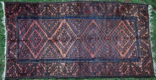 Antique Baluch Afghan tribal rug