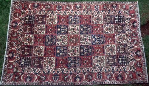 Old Bakhtiari Persian tribal or village carpet