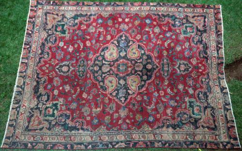 Old or antique Tabriz Persian carpet