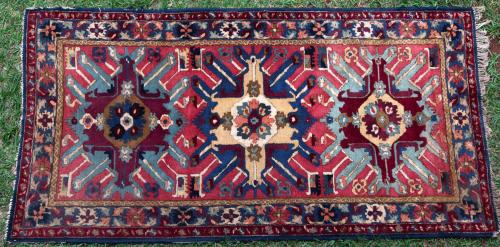 A 1930s German hooked rug