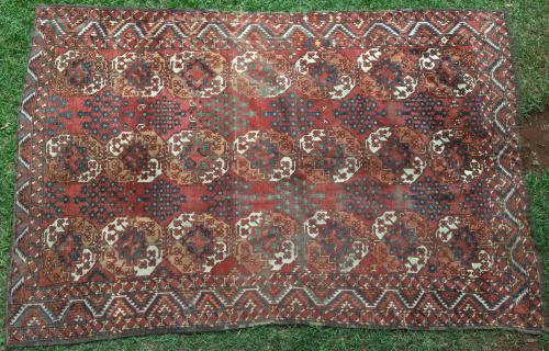 Antique Ersarti or Beshiri Afghan Carpet