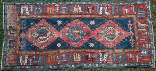 Antique Karabagh Caucasian Rug