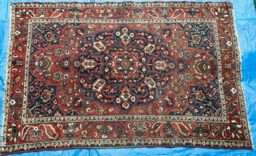 Old to antique Bachtiari tribal Persian Carpet