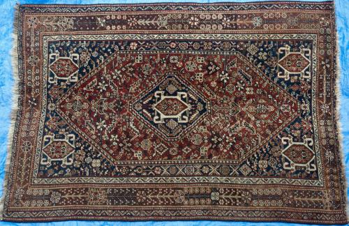 Antique Tribal Qashqa'i Persian Rug