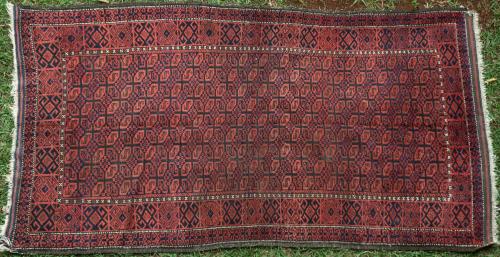 Antique Baluch Afghan tribal rug