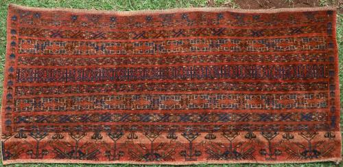 Antique Ersari Afghan oversized juval or storage bag