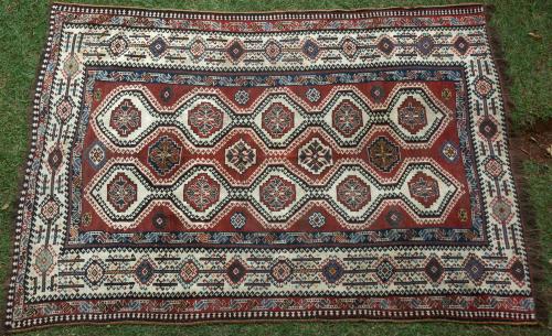 Old Qashqa'i Tribal Persian Rug