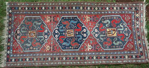 Antique Chondoresk Caucasian Tribal Rug