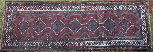 Antique Tribal Qashqa'i Persian Runner