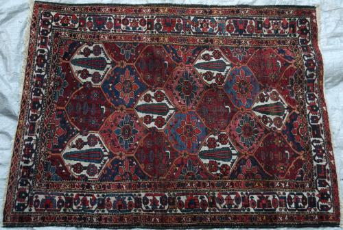 Antique Bakhtiari Persian Tribal Rug