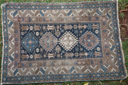 Antique Baku Caucasian Rug