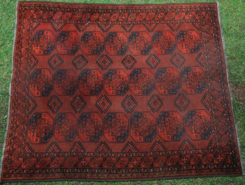 Antique Ersari Turkoman Afghan main carpet