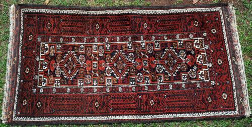 Antique Baluch Salar Khani Prayer Rug