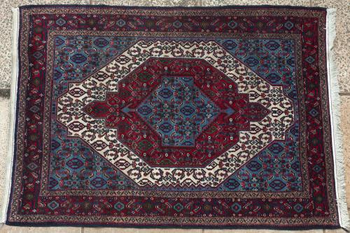 Old Senneh Kurdish woven Persian rug